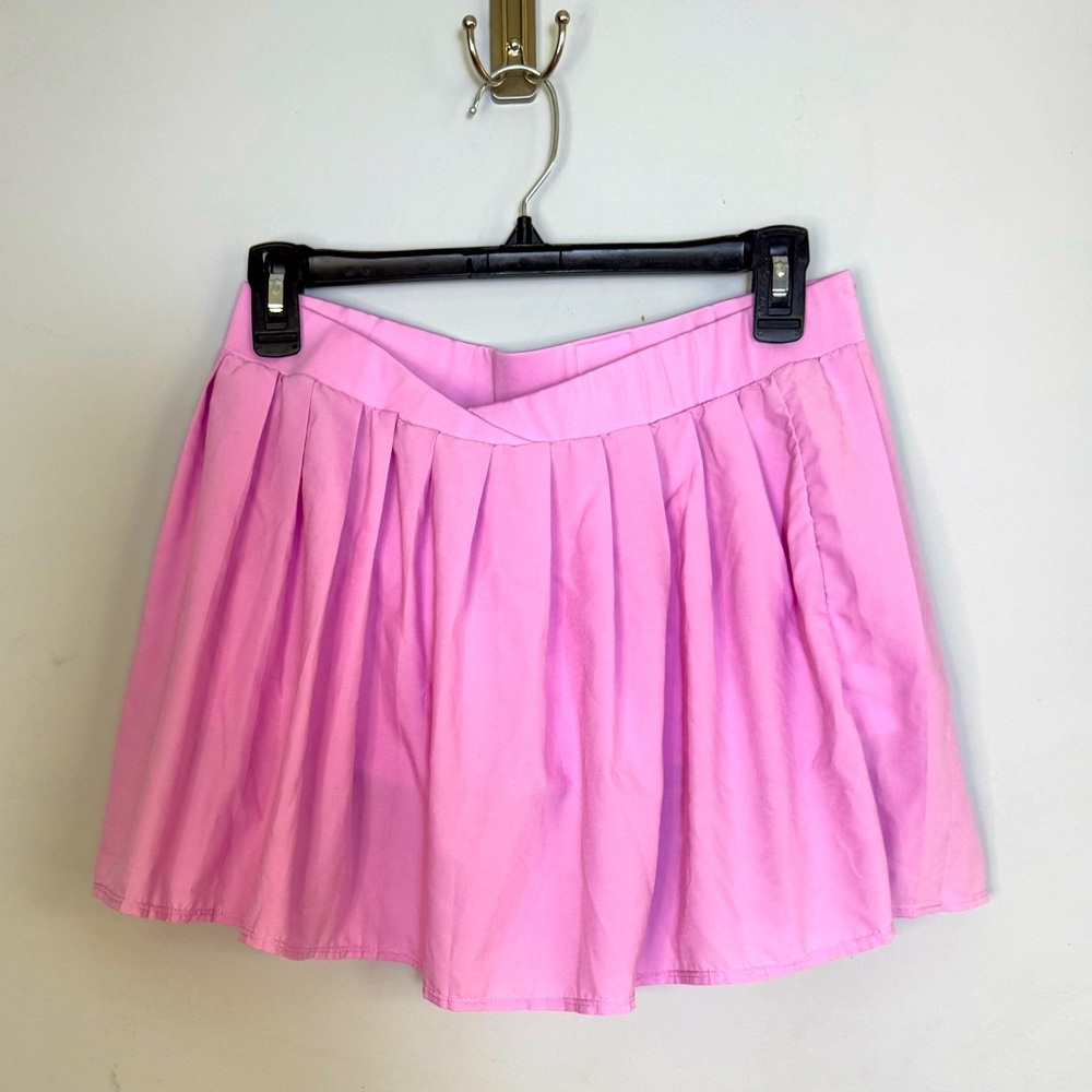 Frankie’s bikini windy tennis skirt with build in shorts, baby pink color, XL